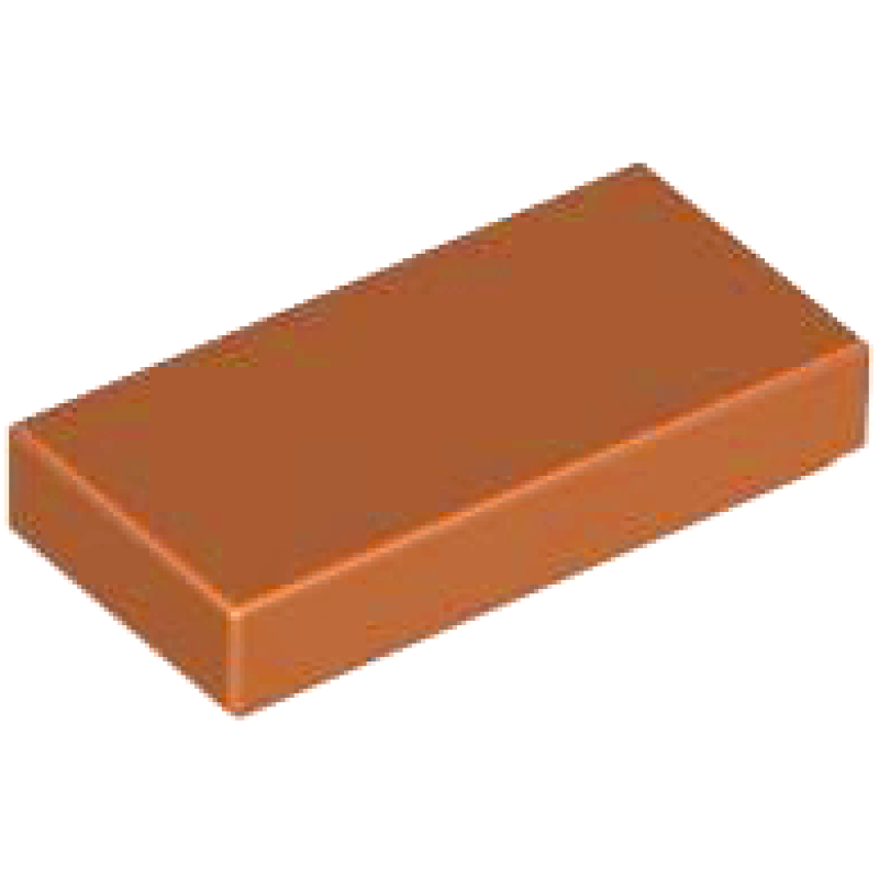 Tegel 1x2 Dark Orange